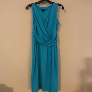 Talbots Ruched V-neck Dress